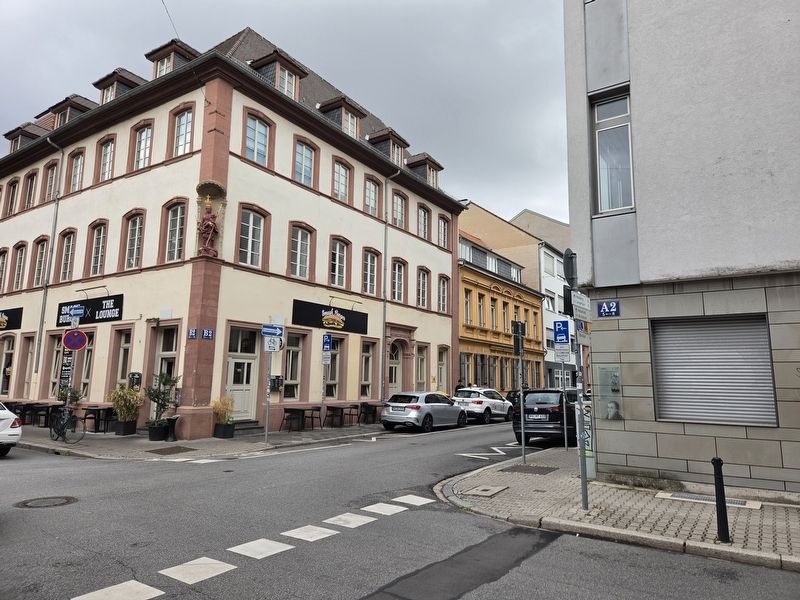 Wohnhaus von August von Kotzebue, A 2, 5 / Residence of August von Kotzebue, A 2, 5 Marker. Click for full size. Wohnhaus von August von Kotzebue, A 2, 5 / Residence of August von Kotzebue, A 2, 5 Marker image. Click for full size.