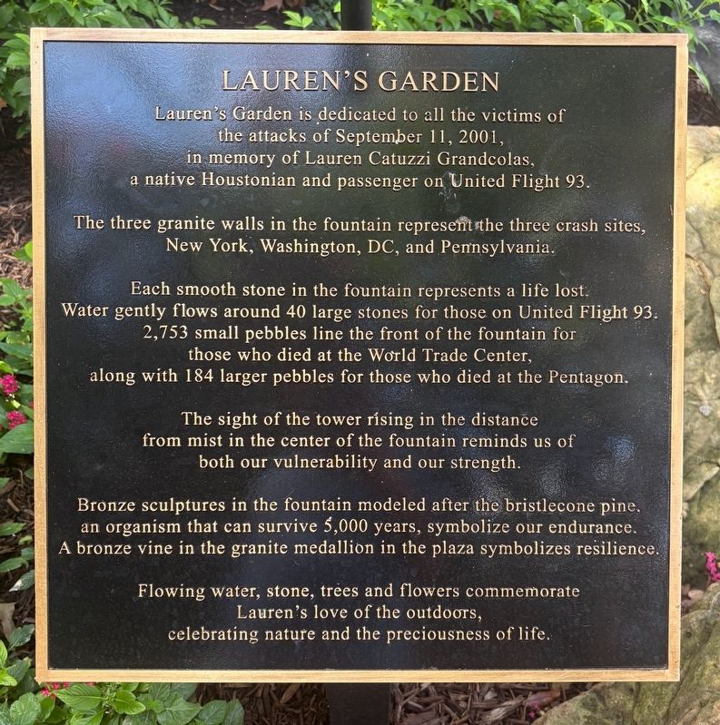 Lauren's Garden Marker image. Click for full size.
