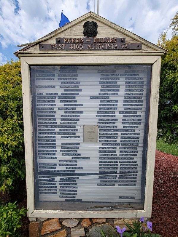Morris-Dillard Post 4165 VFW Memorial Marker image. Click for full size.