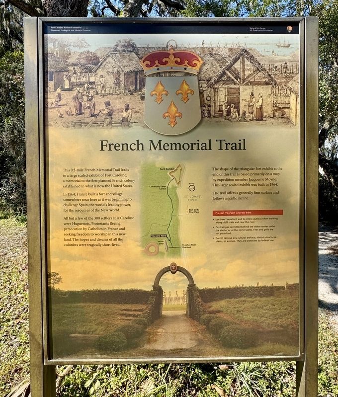 French Memorial Trail Marker. Click for full size. French Memorial Trail Marker image. Click for full size.