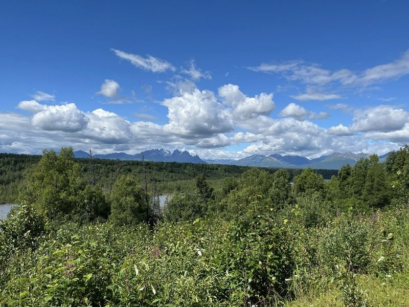 View from the Overlook (Denali hidden by clouds). Click for full size. View from the Overlook (Denali hidden by clouds) image. Click for full size.