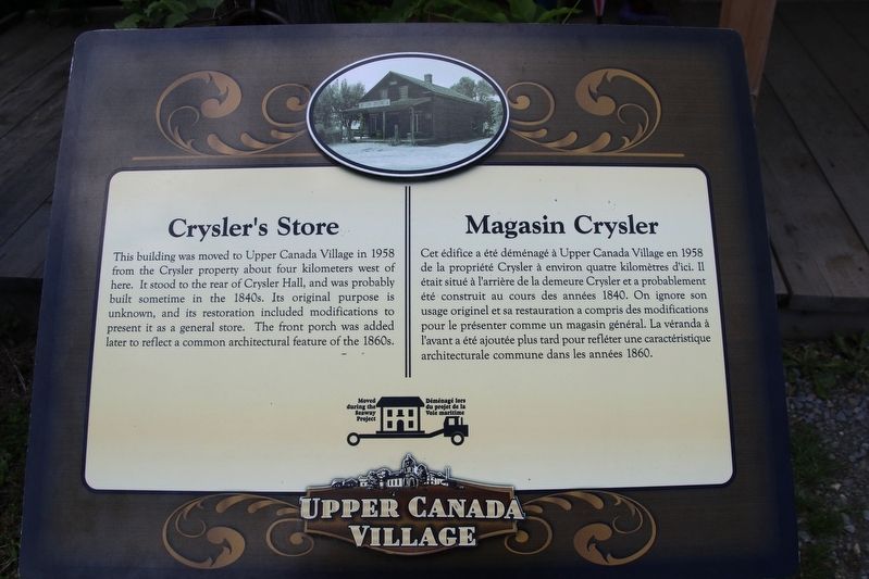 Crysler's Store Marker image. Click for full size.