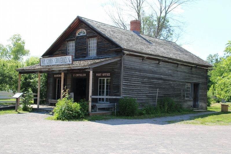 Crysler's Store and marker image. Click for full size.