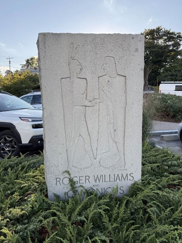 Roger Williams and Canonicus Marker. Click for full size. Roger Williams and Canonicus Marker image. Click for full size.