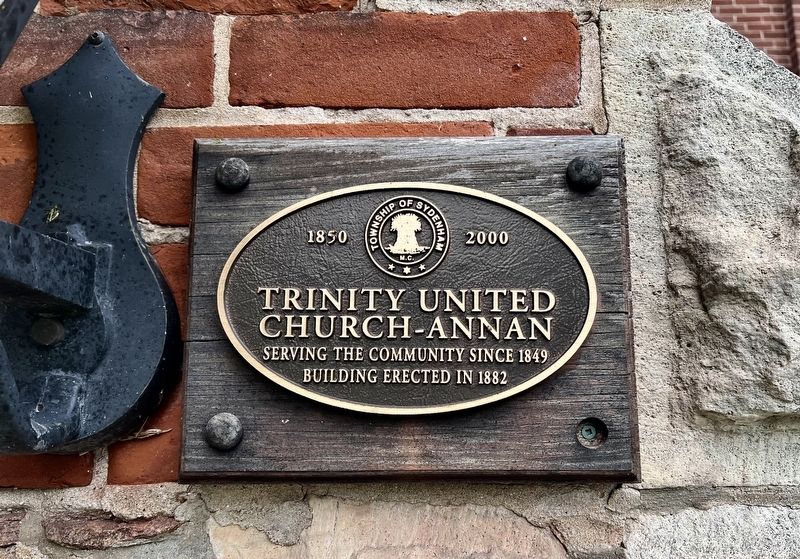 Trinity United Church- Annan Marker. Click for full size. Trinity United Church- Annan Marker image. Click for full size.