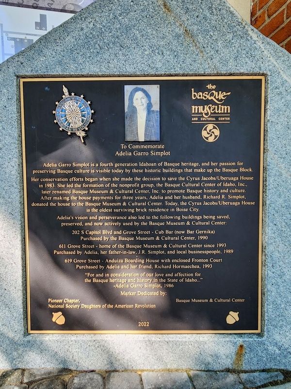 Adelia Garro Simplot Marker. Click for full size. Adelia Garro Simplot Marker image. Click for full size.