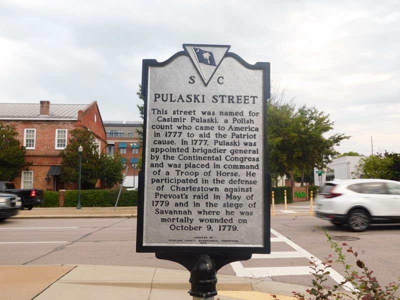 Pulaski Street Marker. Click for full size. Pulaski Street Marker image. Click for full size.
