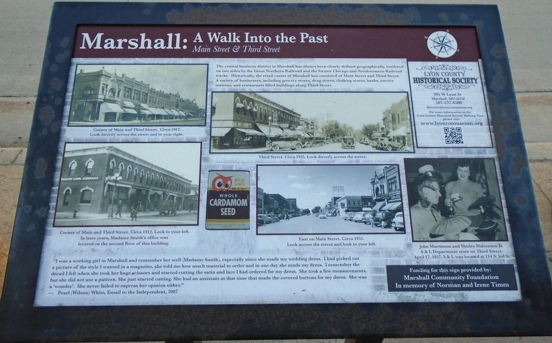 Main Street & Third Street Marker. Click for full size. Main Street & Third Street Marker image. Click for full size.