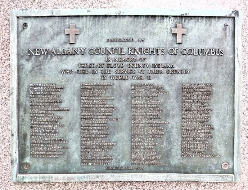 Floyd County World War II Memorial image. Click for full size.
