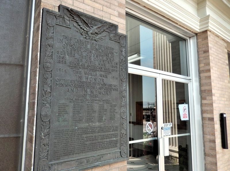 Custer County War Memorial. Click for full size. Custer County War Memorial image. Click for full size.