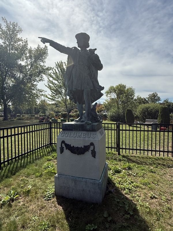 Nearby Columbus sculpture. Click for full size. Nearby Columbus sculpture image. Click for full size.