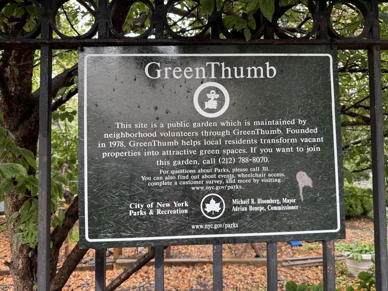 GreenThumb Marker. Click for full size. GreenThumb Marker image. Click for full size.