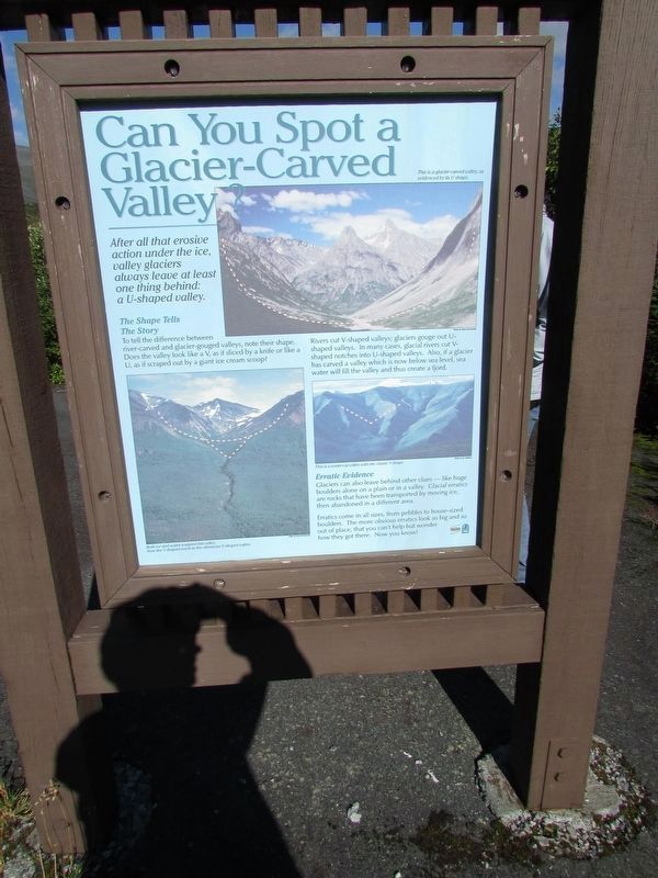 Can You Spot a Glacier-Carved Valley? Marker image. Click for full size.
