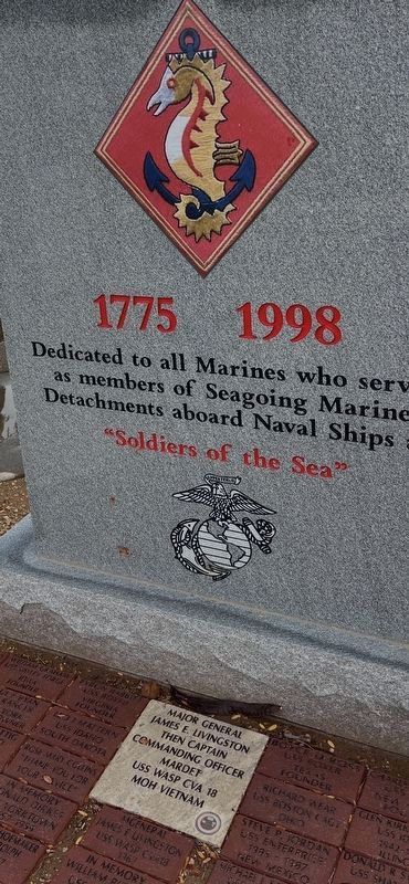 Marine Memorial. Click for full size. Marine Memorial image. Click for full size.