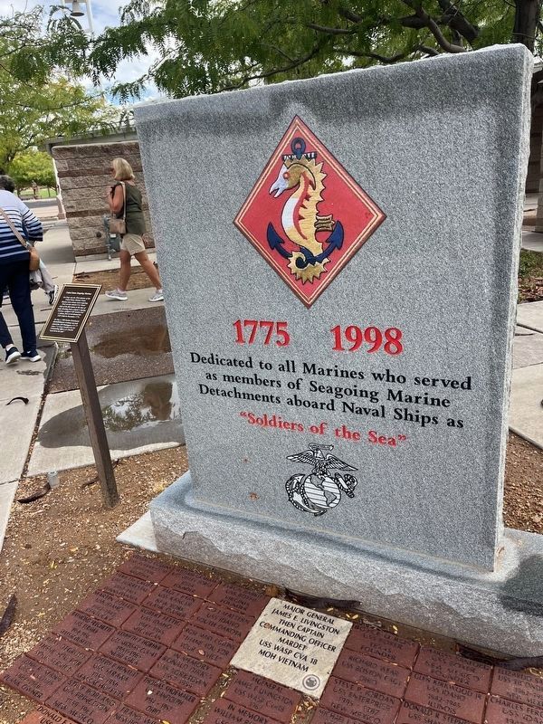 Marine Memorial. Click for full size. Marine Memorial image. Click for full size.