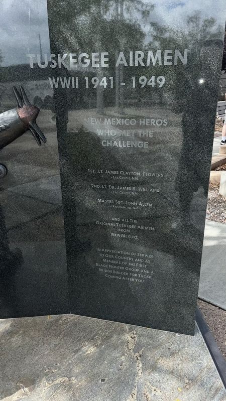 Tuskegee Airman Marker. Click for full size. Tuskegee Airman Marker image. Click for full size.