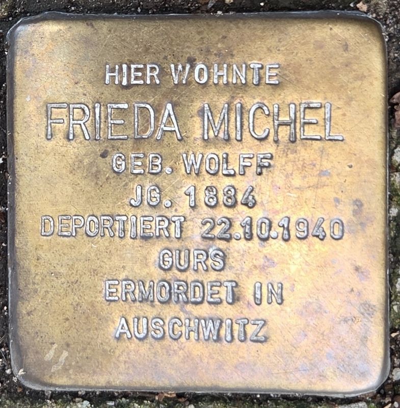 Frieda Michel Marker. Click for full size. Frieda Michel Marker image. Click for full size.