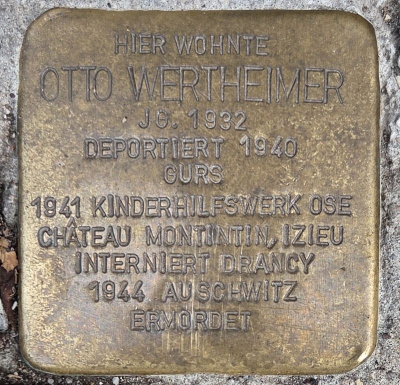 Otto Wertheimer Marker. Click for full size. Otto Wertheimer Marker image. Click for full size.