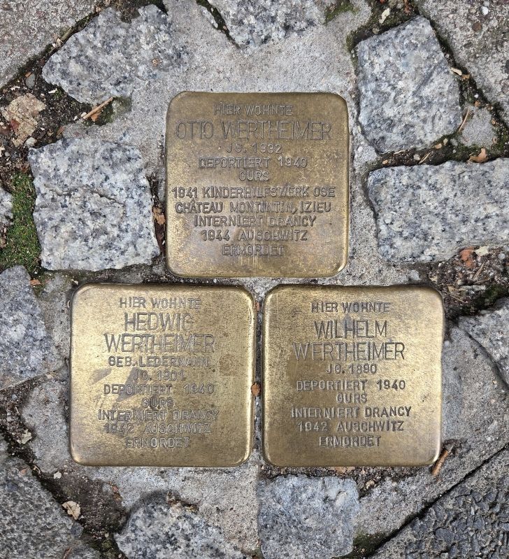 Hedwig Wertheimer Marker. Click for full size. Hedwig Wertheimer Marker image. Click for full size.