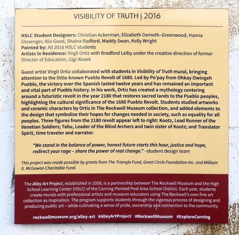Visibility of Truth Marker. Click for full size. Visibility of Truth Marker image. Click for full size.