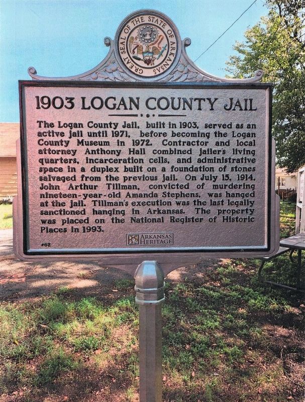 1903 Logan County Jail Marker. Click for full size. 1903 Logan County Jail Marker image. Click for full size.