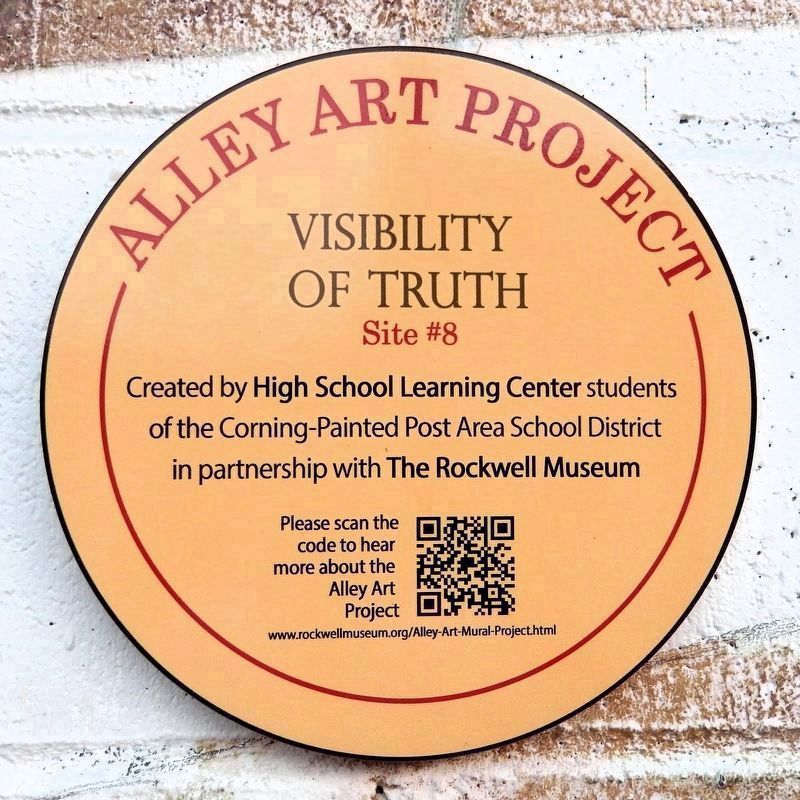 Visibility of Truth Marker – Art Alley Project Site #8. Click for full size. Visibility of Truth Marker – Art Alley Project Site #8 image. Click for full size.