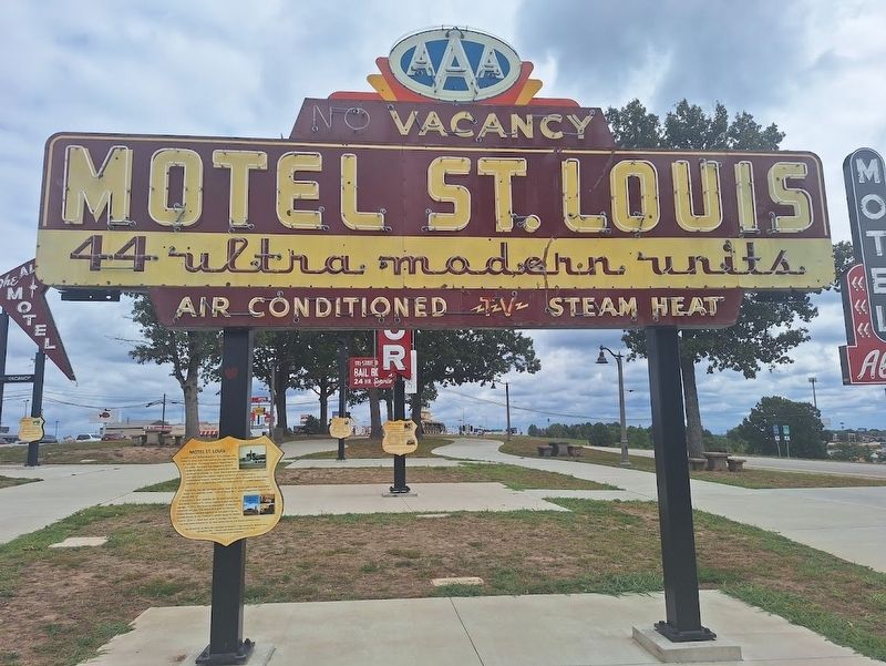 Motel St. Louis Marker. Click for full size. Motel St. Louis Marker image. Click for full size.