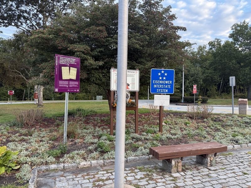 Signs on display at the Southbound Rest Area image. Click for full size.