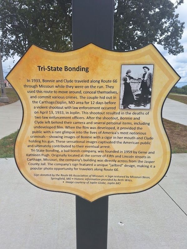 Tri-State Bonding Marker. Click for full size. Tri-State Bonding Marker image. Click for full size.