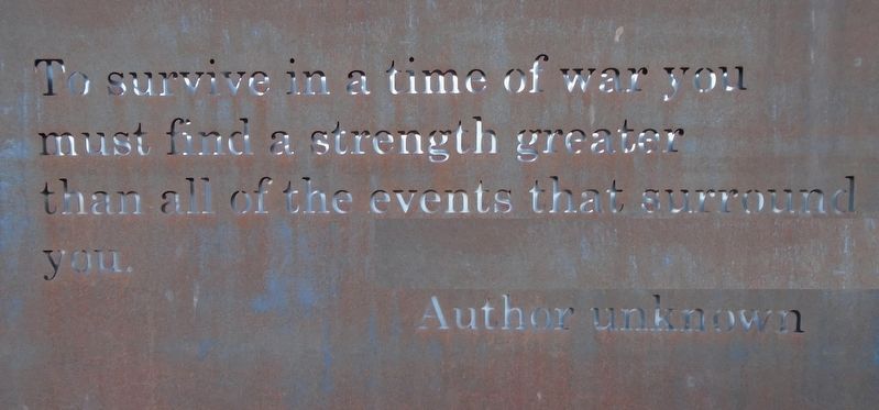 Veterans Memorial Anonymous Quote. Click for full size. Veterans Memorial Anonymous Quote image. Click for full size.