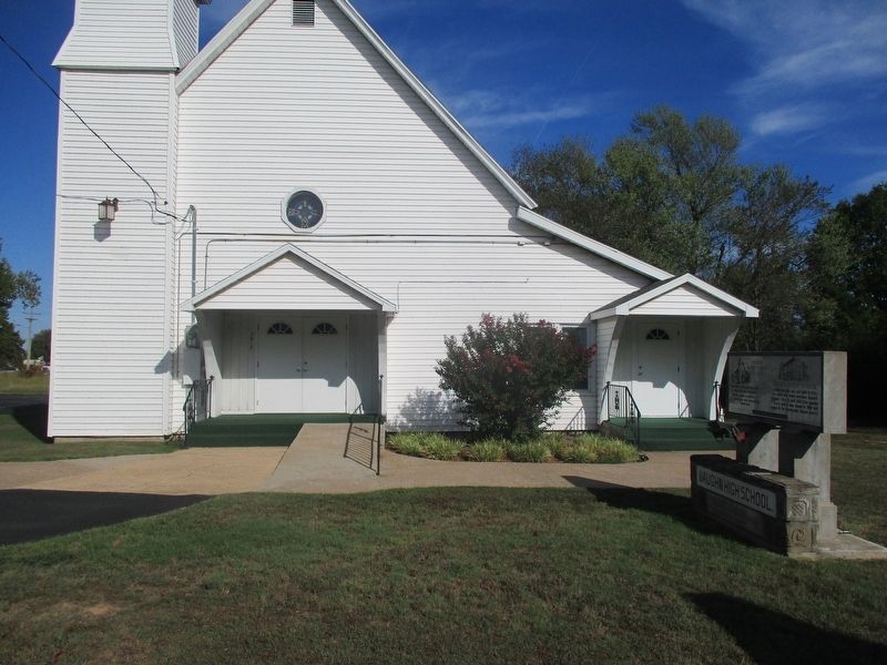 Vaughn Presbyterian Church Marker and Church Building. Click for full size. Vaughn Presbyterian Church Marker and Church Building image. Click for full size.