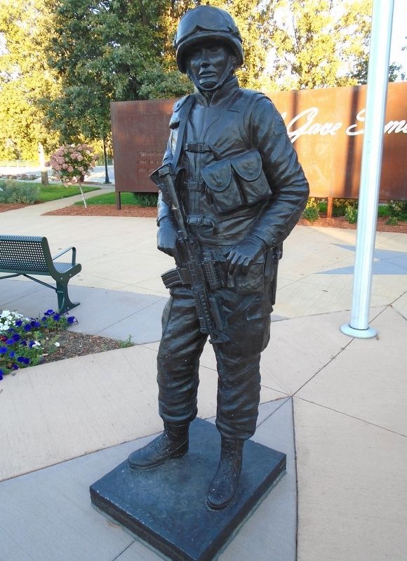 Veterans Memorial Army Soldier Statue. Click for full size. Veterans Memorial Army Soldier Statue image. Click for full size.