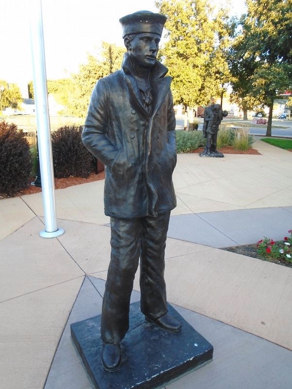Veterans Memorial Navy Sailor Statue. Click for full size. Veterans Memorial Navy Sailor Statue image. Click for full size.