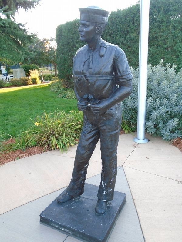 Veterans Memorial Coast Guardsman Statue. Click for full size. Veterans Memorial Coast Guardsman Statue image. Click for full size.