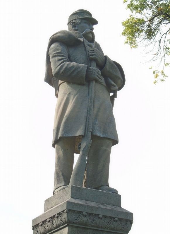 Pipestone County Soldiers Memorial Monument Statue. Click for full size. Pipestone County Soldiers Memorial Monument Statue image. Click for full size.