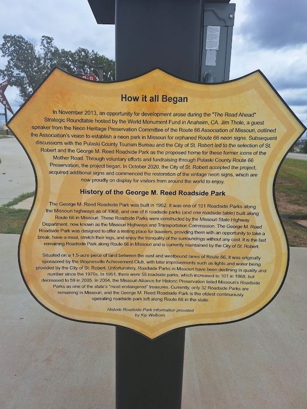 How It All Began Marker. Click for full size. How It All Began Marker image. Click for full size.
