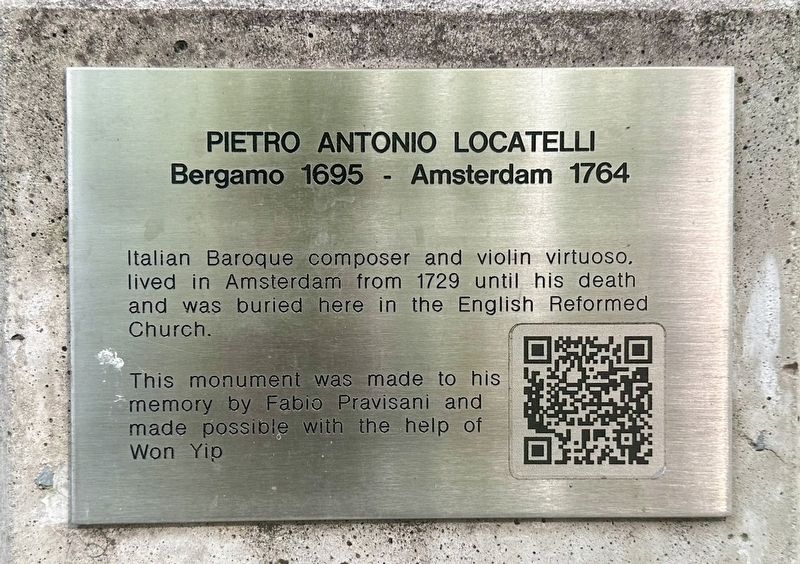 Pietro Antonio Locatelli Marker. Click for full size. Pietro Antonio Locatelli Marker image. Click for full size.
