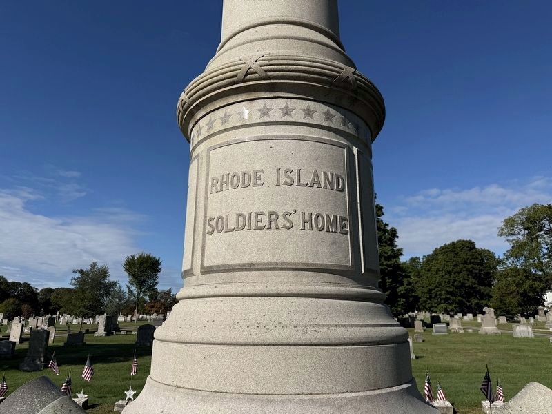 Rhode Island Sodliers' Home Memorial. Click for full size. Rhode Island Sodliers' Home Memorial image. Click for full size.