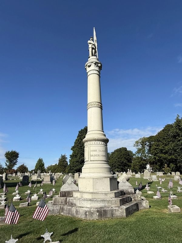 Rhode Island Sodliers' Home Memorial. Click for full size. Rhode Island Sodliers' Home Memorial image. Click for full size.