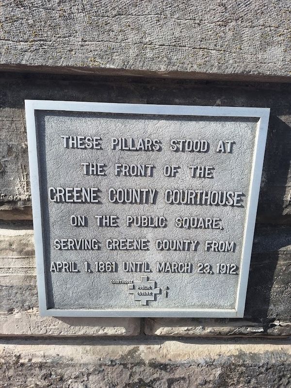 Pillars on Public Square Marker. Click for full size. Pillars on Public Square Marker image. Click for full size.