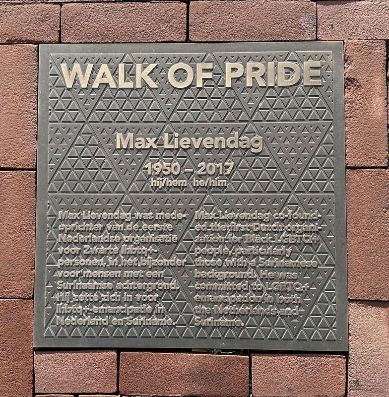 Max Lievendag Marker. Click for full size. Max Lievendag Marker image. Click for full size.