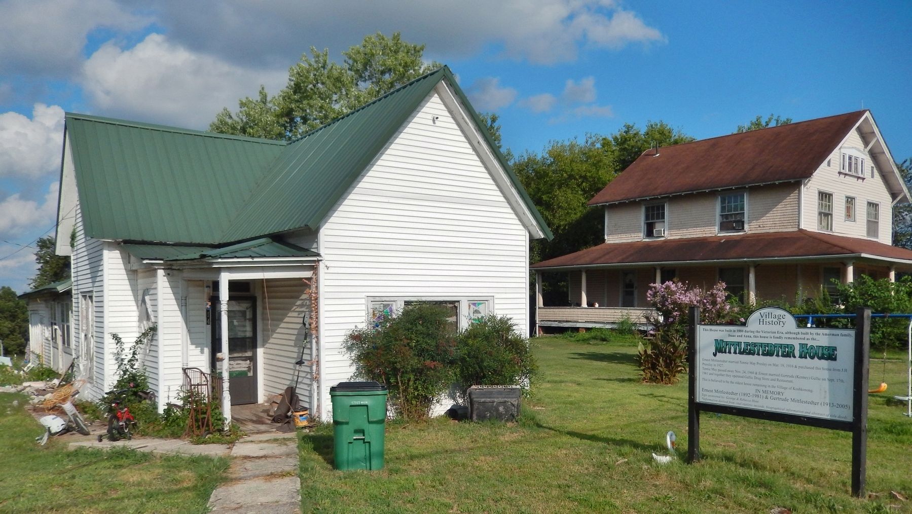Mittlestedter House & Marker. Click for full size. Mittlestedter House & Marker image. Click for full size.