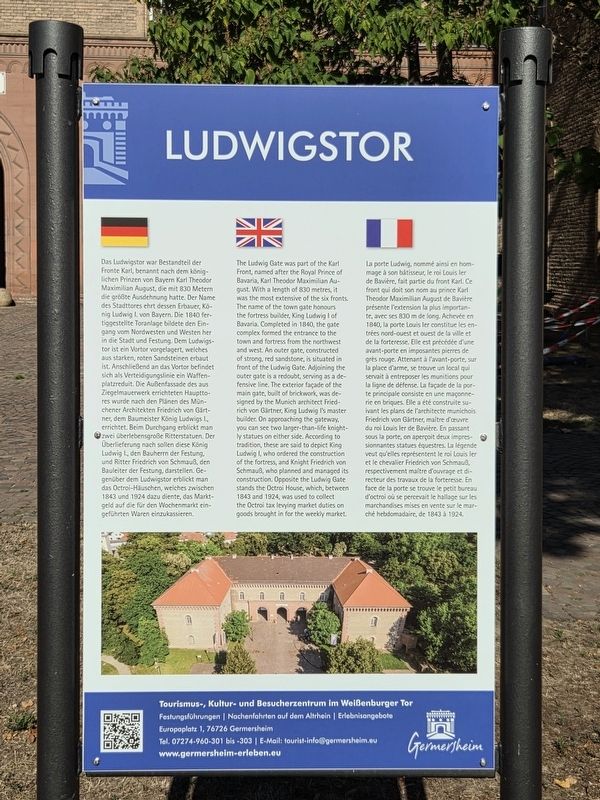 Ludwigstor / Ludwig Gate Marker image. Click for full size.