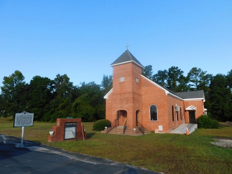 St James A.M.E. Church & Marker. Click for full size. St James A.M.E. Church & Marker image. Click for full size.