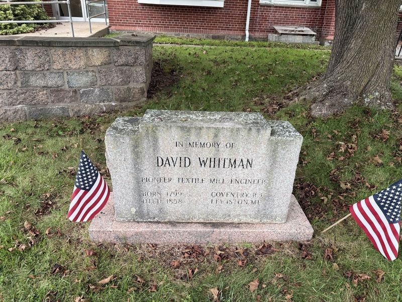 David Whitman Marker. Click for full size. David Whitman Marker image. Click for full size.