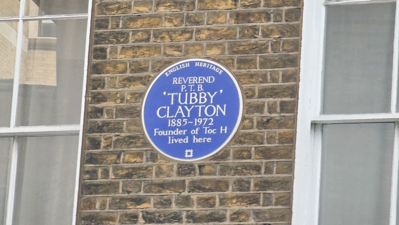 Reverend P.T.B. 'Tubby' Clayton Marker image. Click for full size.