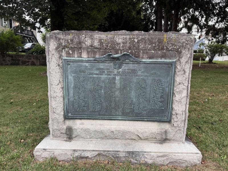 World War I Memorial. Click for full size. World War I Memorial image. Click for full size.