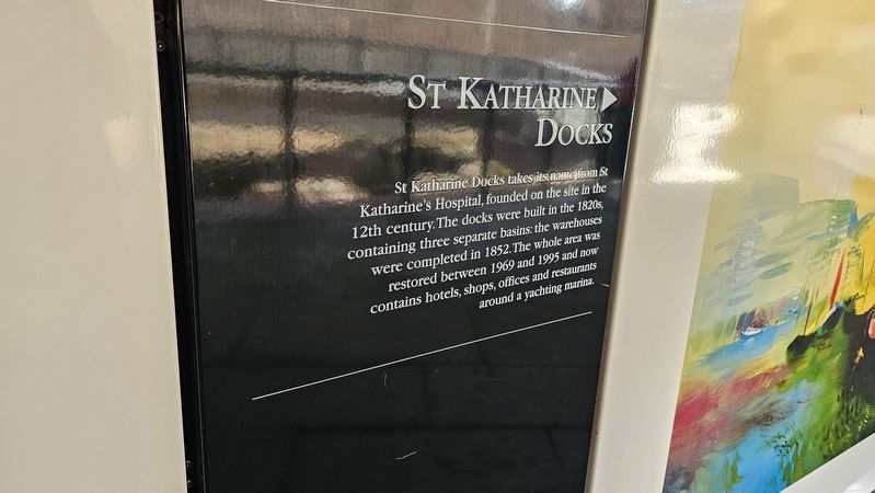 St Katharine Docks Marker. Click for full size. St Katharine Docks Marker image. Click for full size.