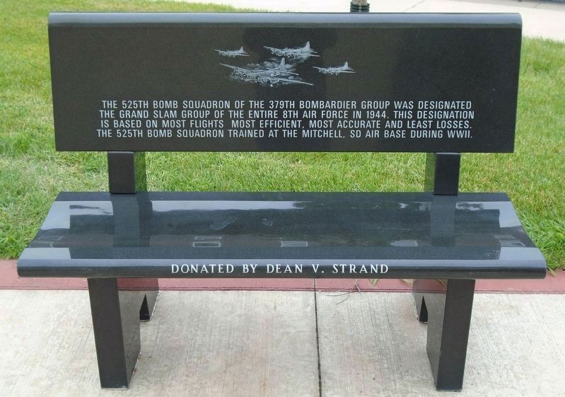 525th Bomb Squadron (H) Memorial Bench. Click for full size. 525th Bomb Squadron (H) Memorial Bench image. Click for full size.