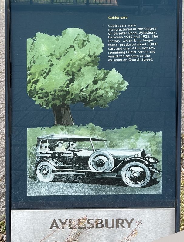 Cubitt Cars Marker. Click for full size. Cubitt Cars Marker image. Click for full size.